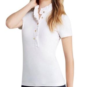 Tory Burch Ruffled Polo
